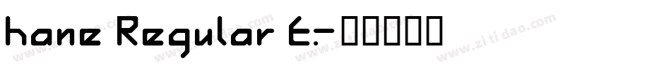 hane Regular E.字体转换